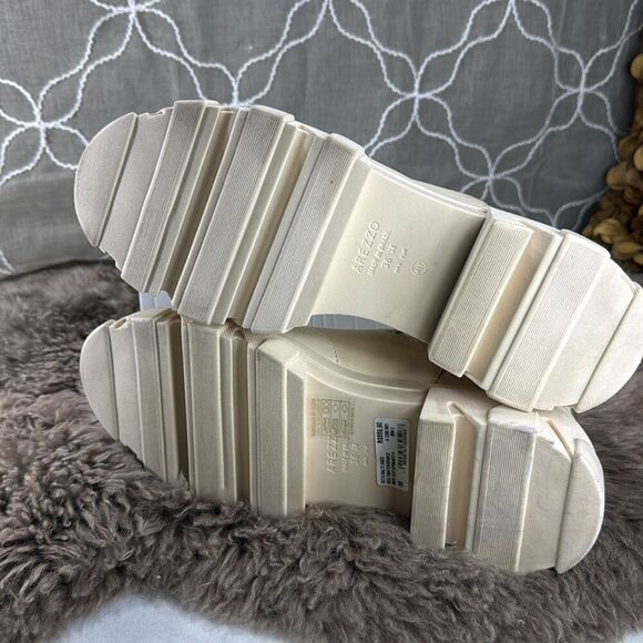 (Z3) AREZZO, PANACOTA Women's Leather Lug Sole‎ Ankle Boots US Size 38/7.5 - Picture 9 of 11